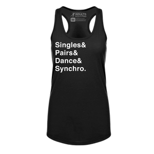 [VAULT] Singles & Pairs & Dance & Synchro. Racerback Tank