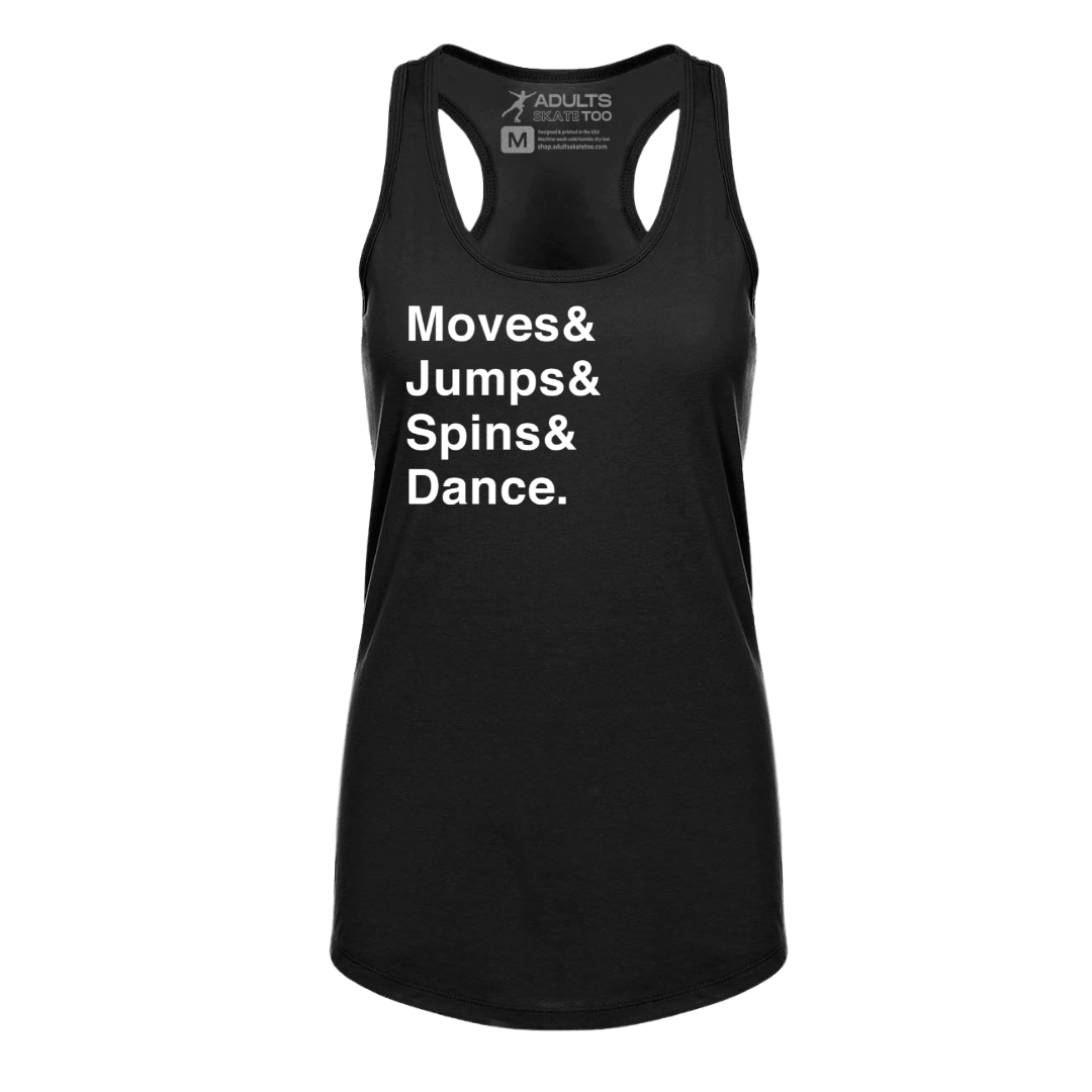 [VAULT] Moves & Jumps & Spins & Dance. Racerback Tank