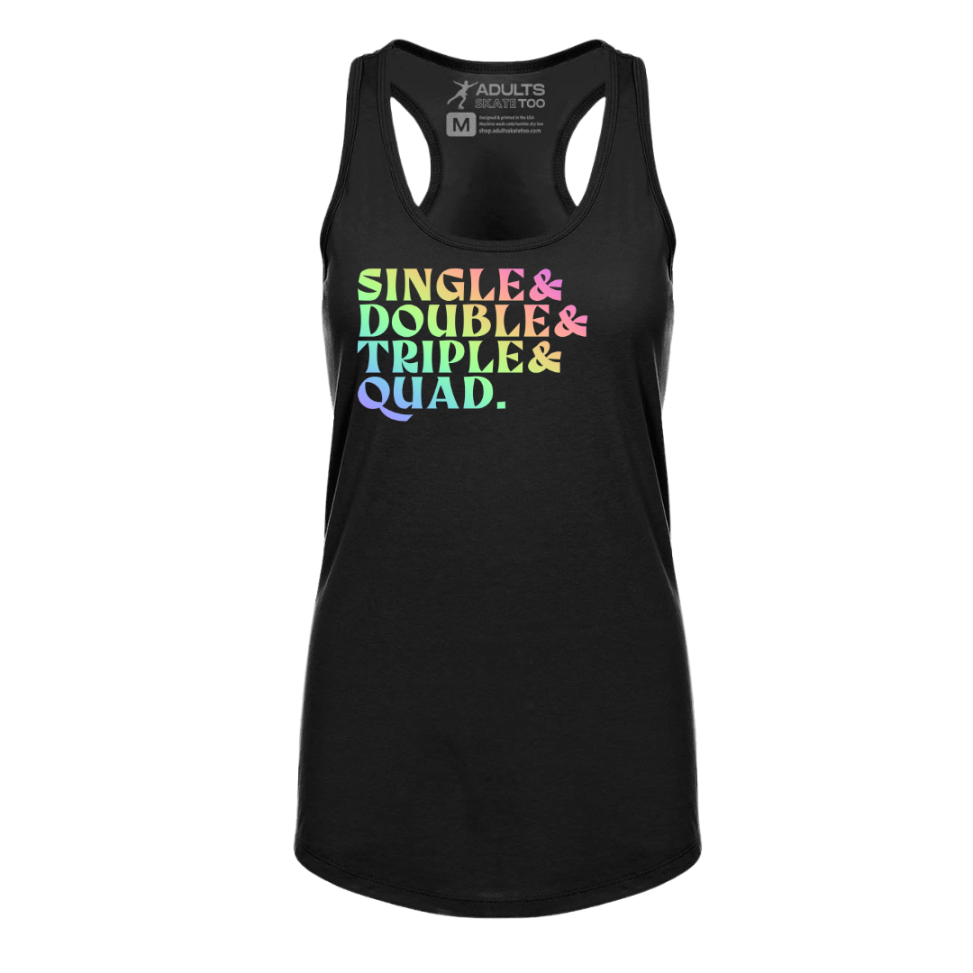 [VAULT] Single. Double. Triple. Quad. Racerback Tank