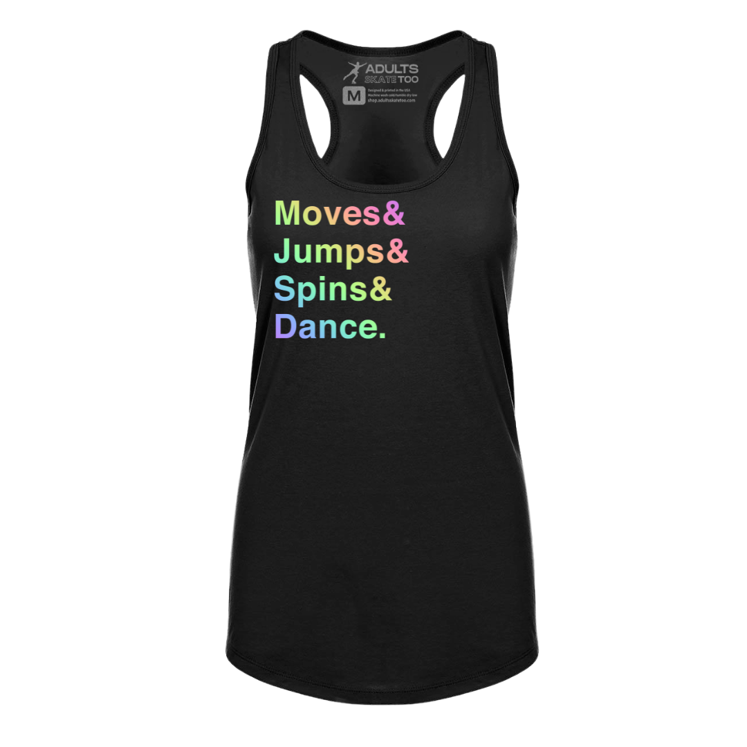 [VAULT] Moves & Jumps & Spins & Dance. Racerback Tank