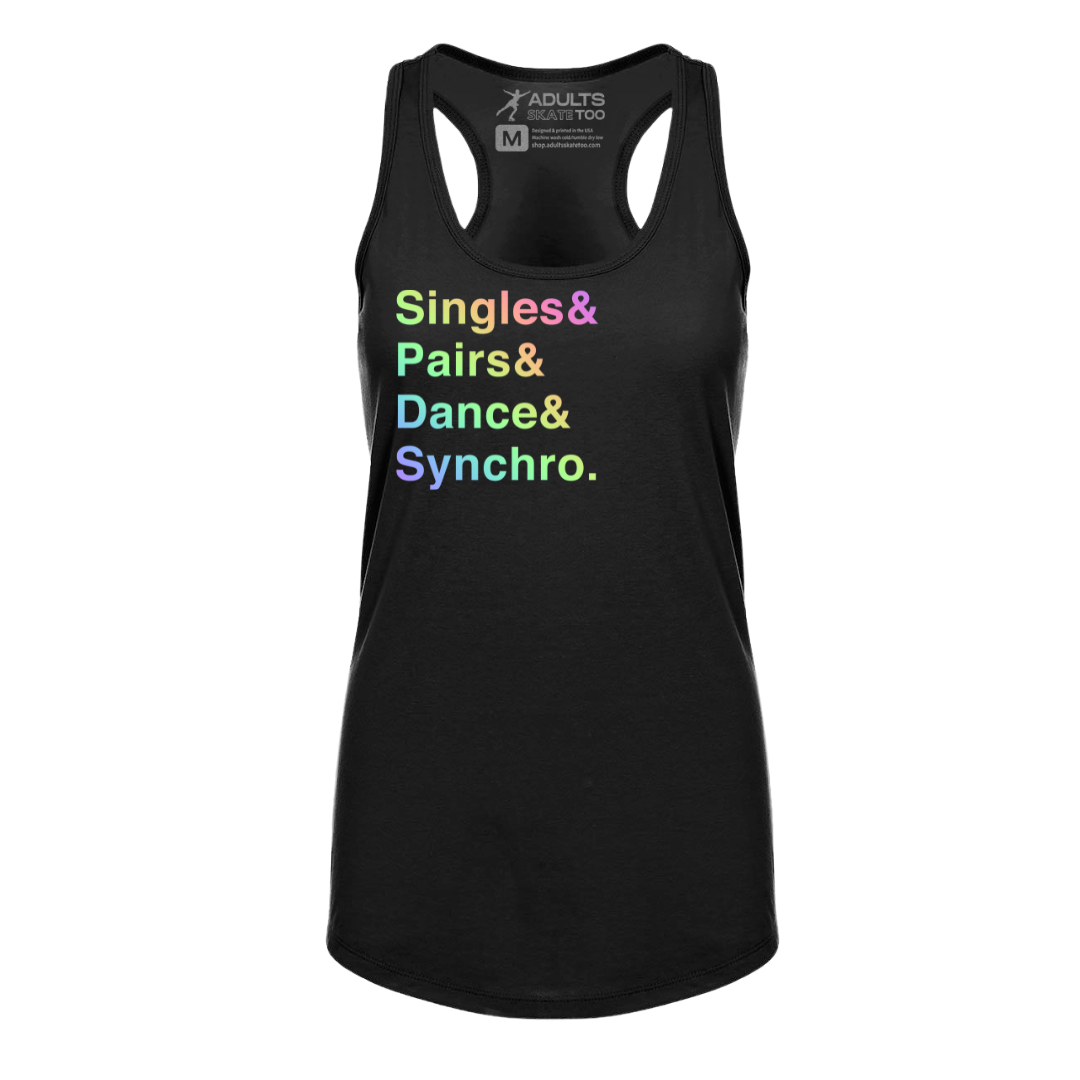[VAULT] Singles & Pairs & Dance & Synchro. Racerback Tank