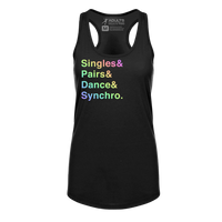 [VAULT] Singles & Pairs & Dance & Synchro. Racerback Tank