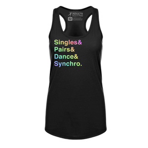 [VAULT] Singles & Pairs & Dance & Synchro. Racerback Tank