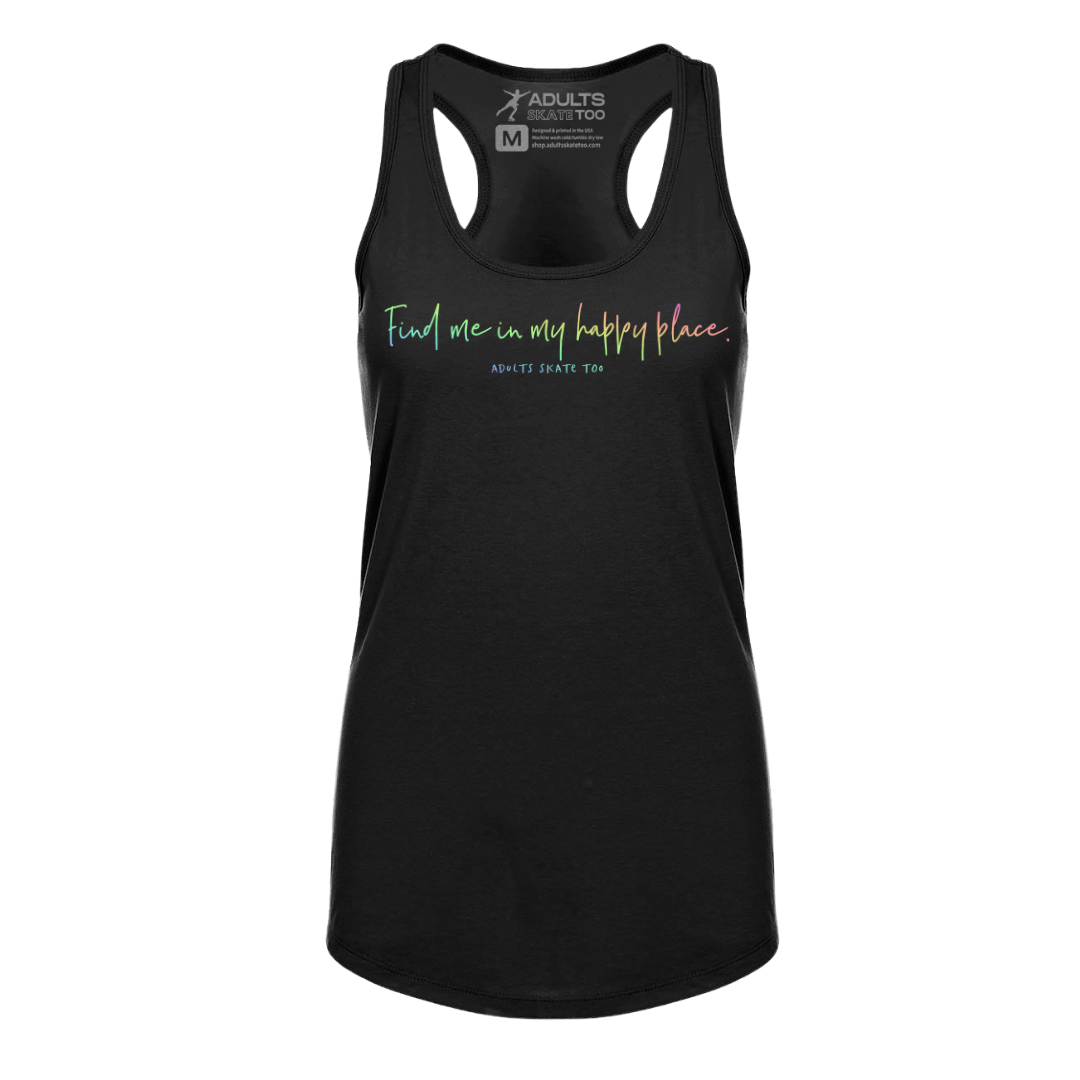[VAULT] Find Me In My Happy Place. Racerback Tank