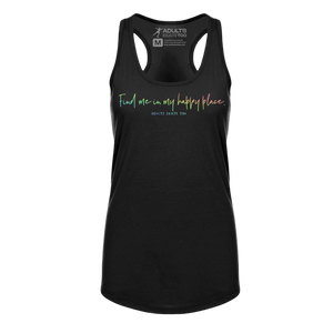[VAULT] Find Me In My Happy Place. Racerback Tank