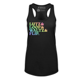 [VAULT] Lutz & Loop & Waltz & Flip. Racerback Tank - Adults Skate Too LLC