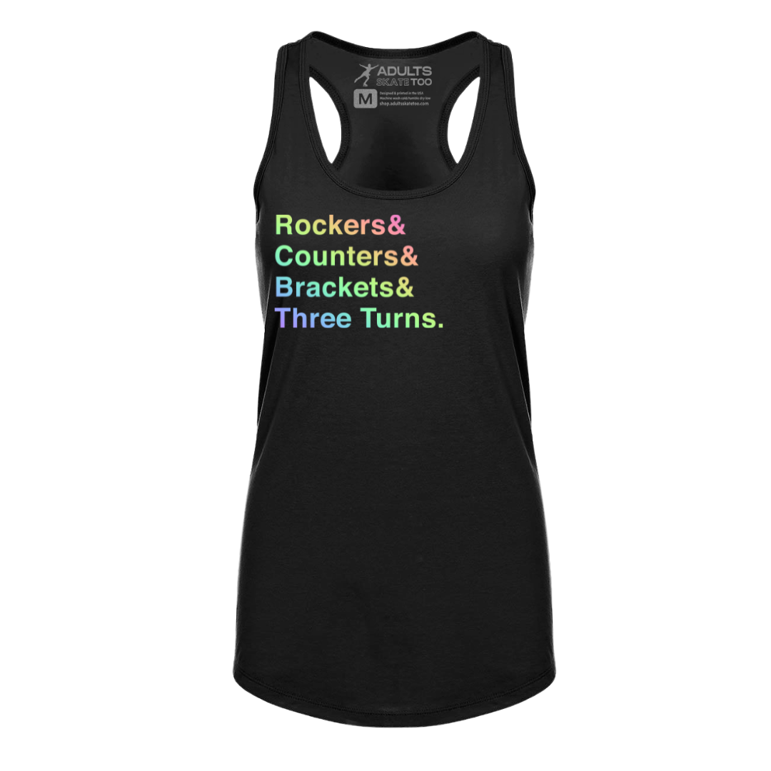 [VAULT] Rockers & Counters & Brackets & Three Turns. Racerback Tank