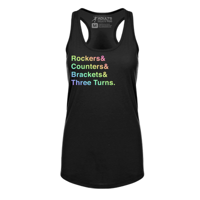 [VAULT] Rockers & Counters & Brackets & Three Turns. Racerback Tank