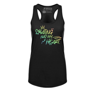 Skating Has My Heart Racerback Tank