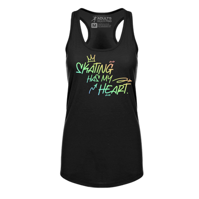 Skating Has My Heart Racerback Tank