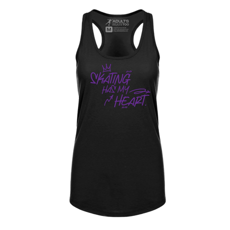 Skating Has My Heart Racerback Tank