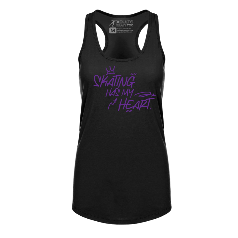 Skating Has My Heart Racerback Tank