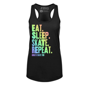 Eat Sleep Skate Repeat Racerback Tank