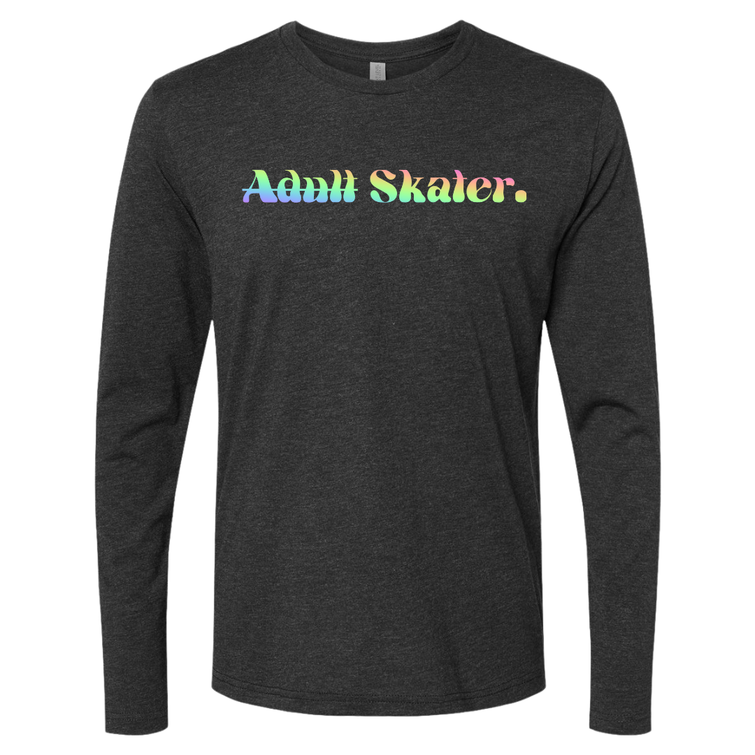 T-shirt à manches longues style skateur décontracté