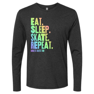 T-shirt à manches longues Eat Sleep Skate Repeat