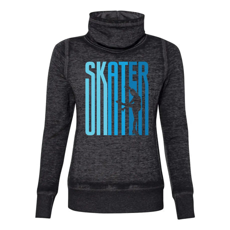 Ombré Skater Cowl Neck Sweatshirt Adults Skate Too LLC