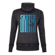 Ombré Skater Cowl Neck Sweatshirt - Adults Skate Too LLC