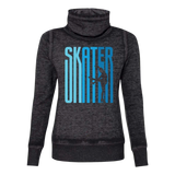 Ombré Skater Cowl Neck Sweatshirt - Adults Skate Too LLC