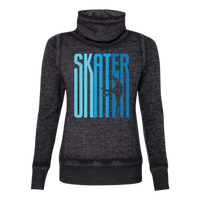 Ombré Skater Cowl Neck Sweatshirt