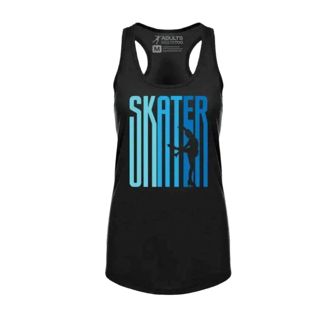 Ombré Skater Racerback Tank - Adults Skate Too LLC