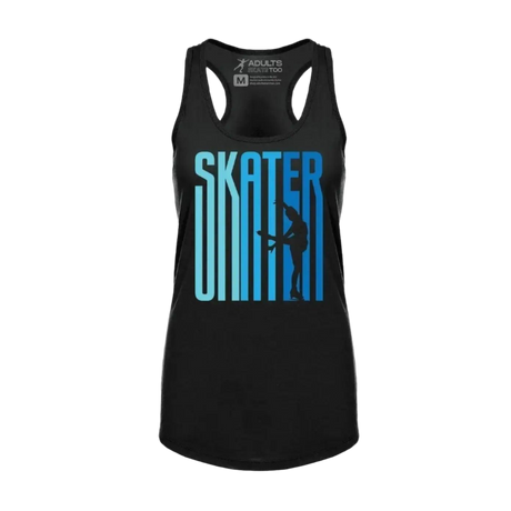 Ombré Skater Racerback Tank - XS, S - Adults Skate Too LLC