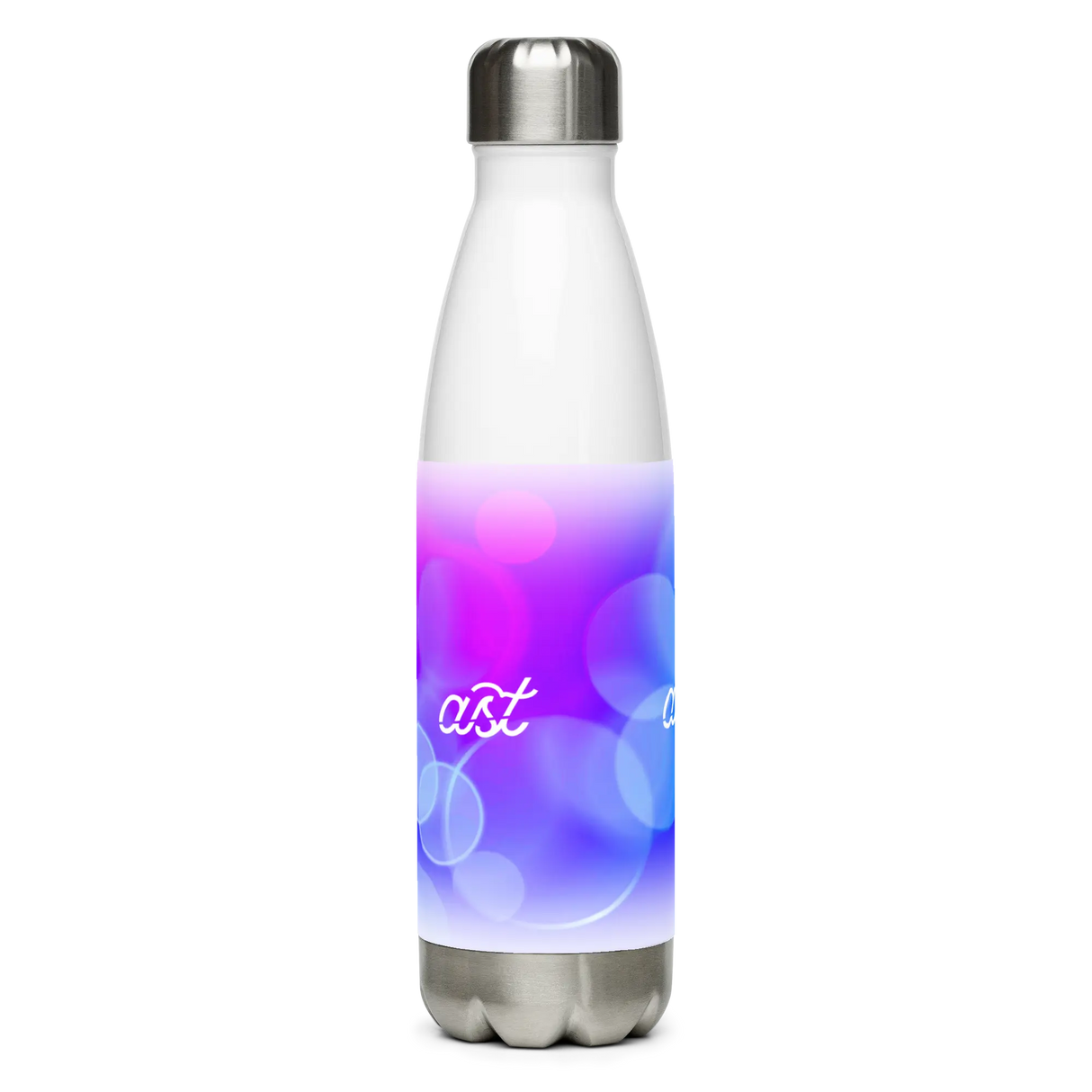 Ombre Stainless Steel Water Bottle Adults Skate Too