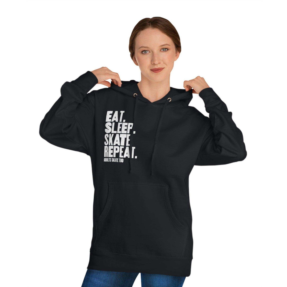 Eat Sleep Skate Repeat Unisex Hoodie - Adults Skate Too LLC