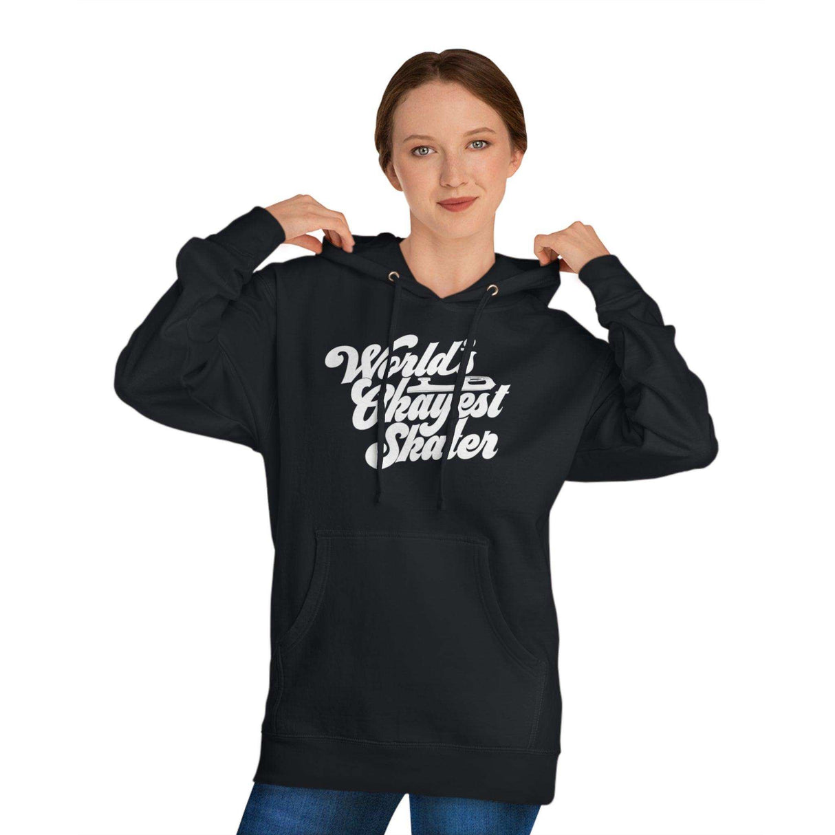 World's Okayest Skater Unisex Hoodie - Adults Skate Too LLC