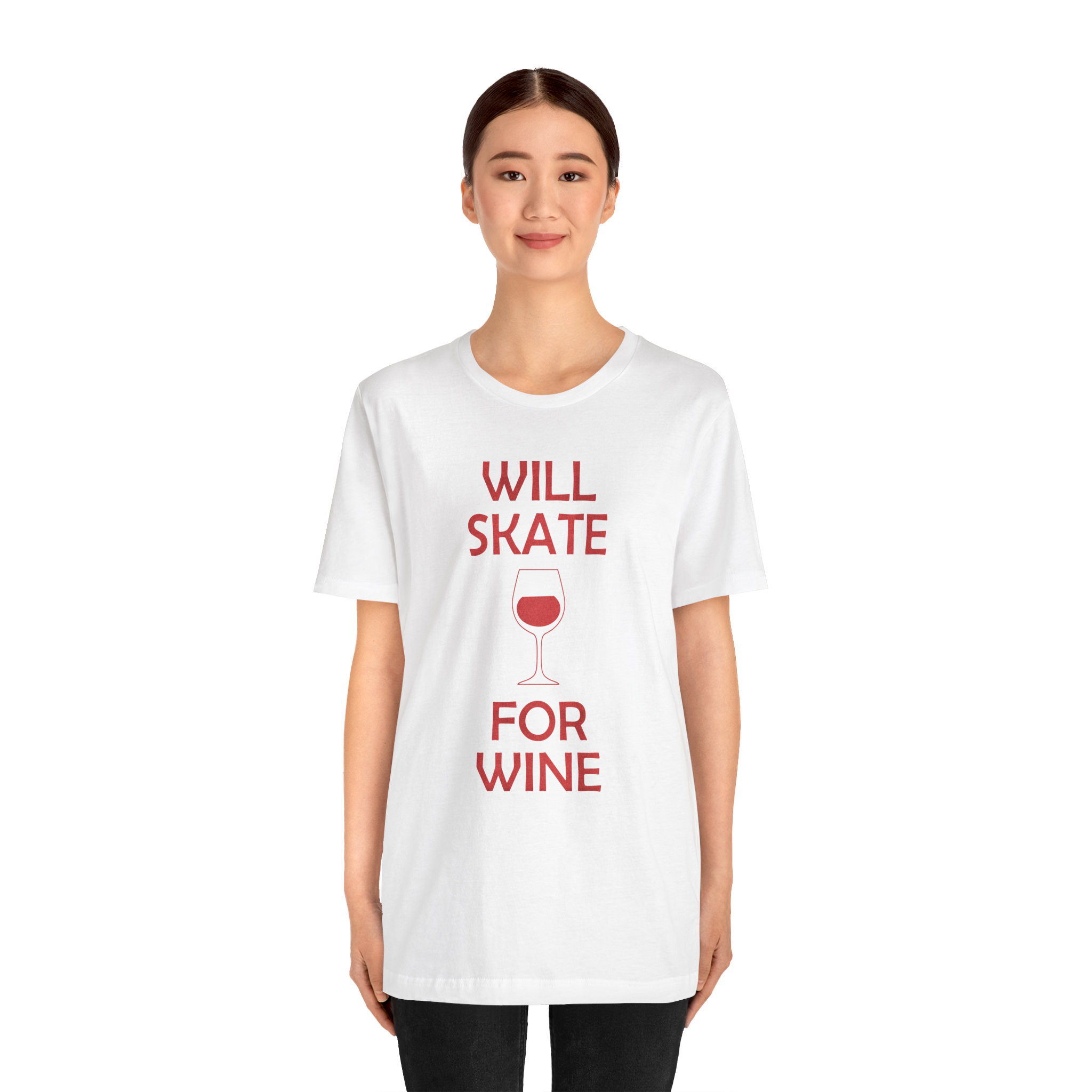 Will Skate For Wine T-Shirt