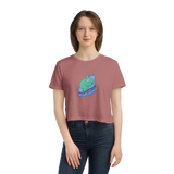 Skating Sloth Flowy Crop Tee - Adults Skate Too LLC