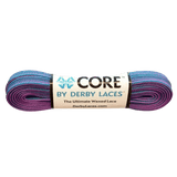 Purple and Teal Stripe CORE Laces - Adults Skate Too LLC