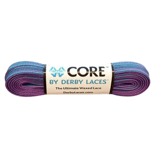 Purple and Teal Stripe CORE Laces - Adults Skate Too LLC