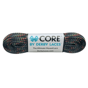 Rainbow Black CORE Laces - Adults Skate Too LLC
