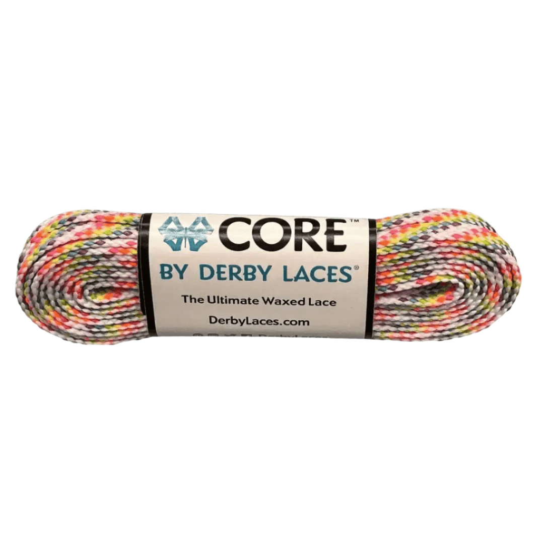 Rainbow White CORE Laces
