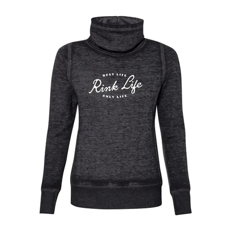 Rink Life Cowl Neck Sweatshirt Adults Skate Too LLC