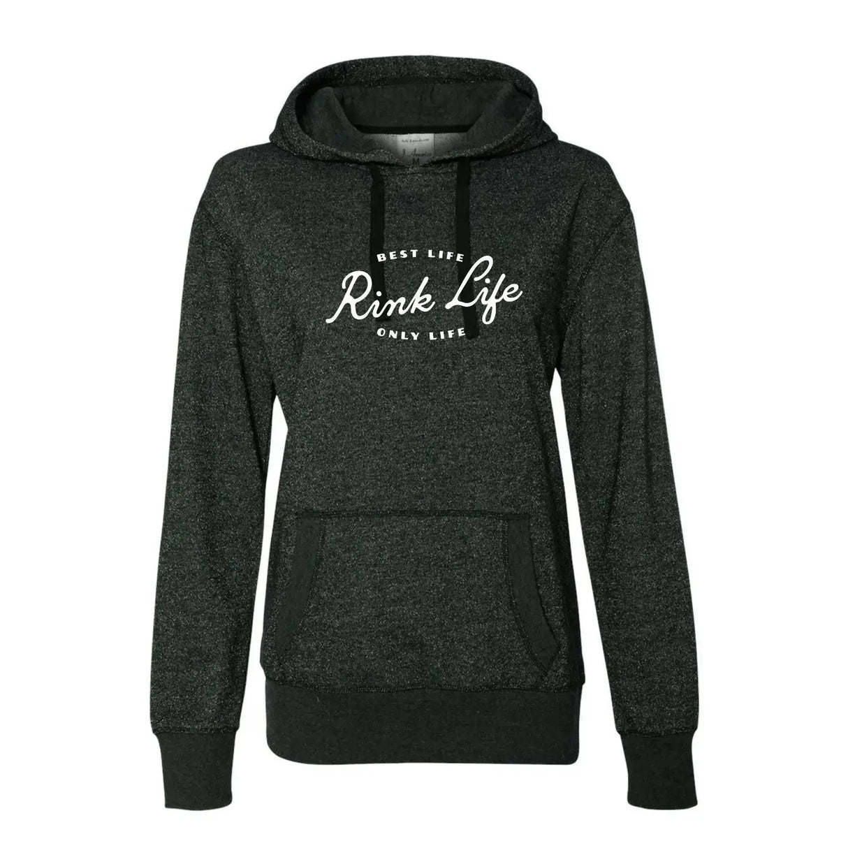 Rink Life Women's French Terry Glitter Hoodie Adults Skate Too LLC