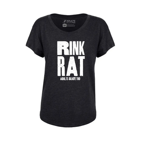 Rink Rat Women's Dolman Tee Adults Skate Too LLC