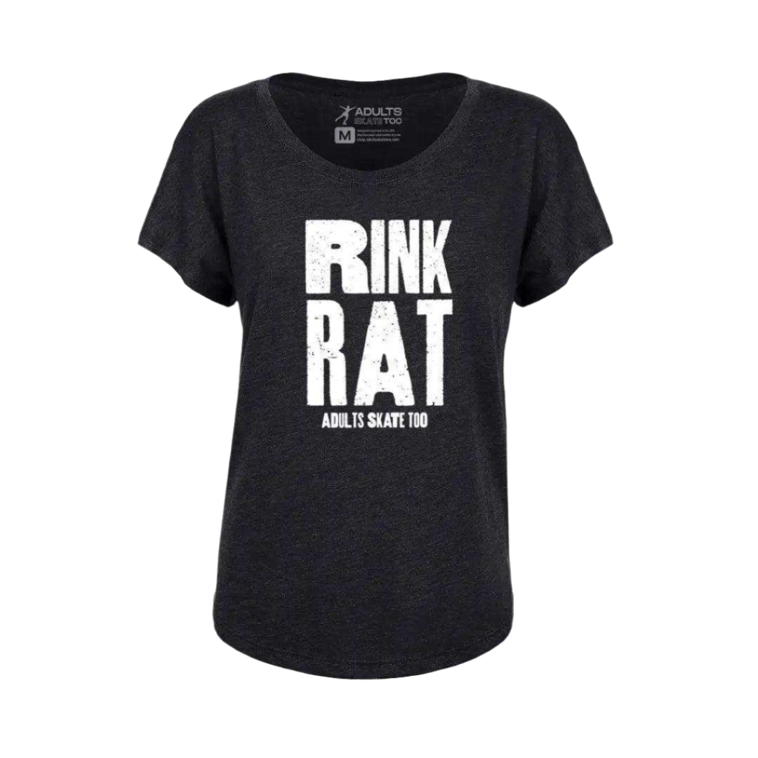 Rink Rat Dolman Tee - Adults Skate Too LLC