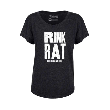 Rink Rat Dolman Tee - Adults Skate Too LLC