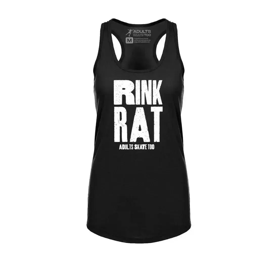 Rink Rat Women's Racerback Tank Adults Skate Too LLC