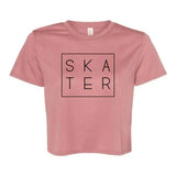 SKATER Women's Flowy Crop Tee Adults Skate Too LLC