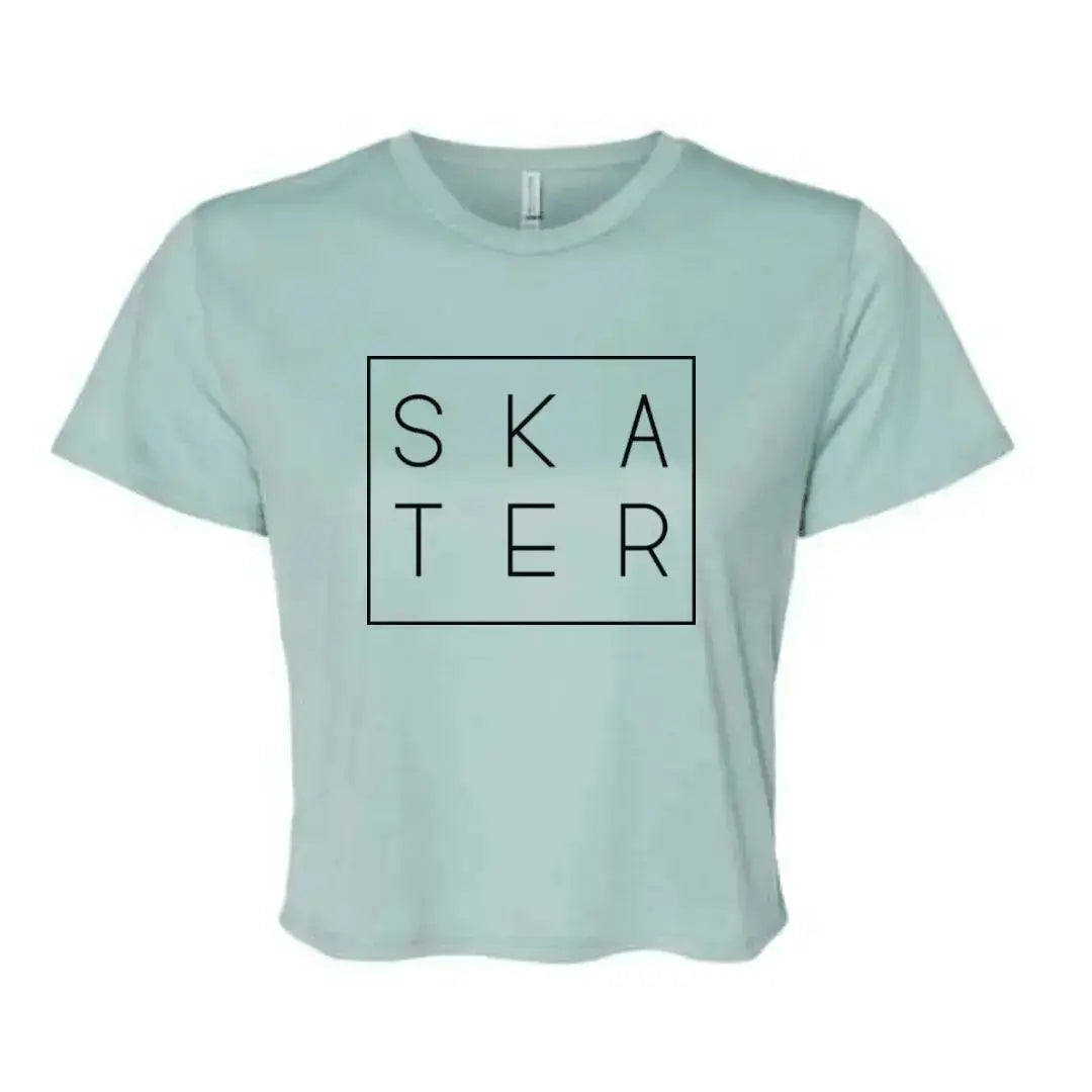 SKATER Women's Flowy Crop Tee Adults Skate Too LLC