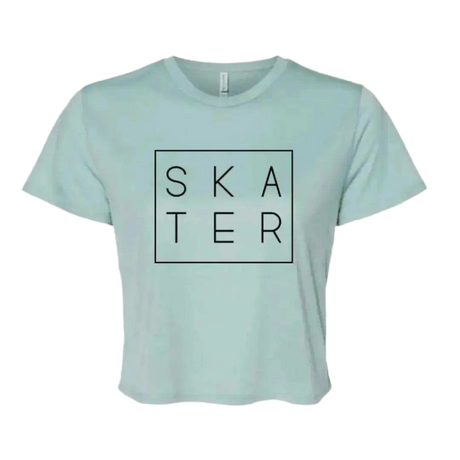 SKATER Flowy Crop - Adults Skate Too LLC