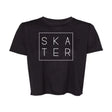 SKATER Women's Flowy Crop Tee Adults Skate Too LLC