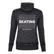 SKATING Cowl Neck Sweatshirt Adults Skate Too LLC