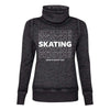 SKATING Cowl Neck Sweatshirt - Adults Skate Too LLC