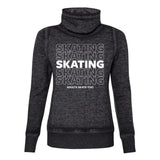 SKATING Cowl Neck Sweatshirt - Adults Skate Too LLC