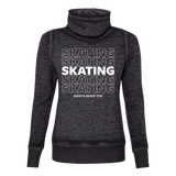 SKATING Cowl Neck Sweatshirt - Adults Skate Too LLC