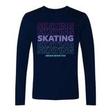 SKATING Unisex Cotton Long Sleeve Crew Adults Skate Too LLC