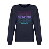 SKATING Unisex Premium Crewneck Sweatshirt Adults Skate Too LLC